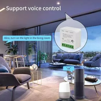 Tuya Smart WiFi Wireless Switch RF433Mhz App Timer On/Off Alexa Google Home Voice Control Intelligent and Convenient Home 100-240V