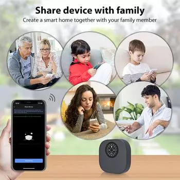 Tuya Wifi BT Интеллектуальный контроллер спринклера Садоводство Автоматический таймер полива воды Автоматический EU Plug разноцветный