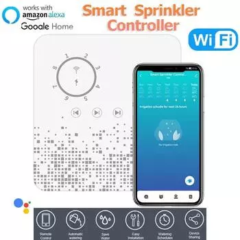 Tuya WiFi контроллер дождевателя умный 8 зонный таймер полива устройство автоматического полива совместимо с Alexa Google Smart Home