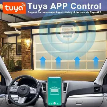 Tuya WiFi устройство открывания ворот интеллектуальный контроллер открывания гаражных ворот мобильный телефон удаленное управление через приложение разноцветный