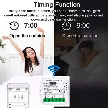 Tuya WiFi/ZIGBEE Smart Curtain Module Жалюзи Автодом Интеллектуальное устройство Мобильное приложение Удаленное управление занавесками