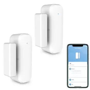 Tuya Zigbee3.0 Датчик Окна Двери С Батареей Умный Дом Охранная Сигнализация Голосовое Управление Через Alexa Google Home Smart