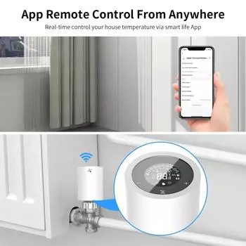 Tuya ZIgbee3.0 радиаторный клапан термостат TRV программируемый интеллектуальный контроль температуры умная жизнь Alexa Google Home Яндекс 3V