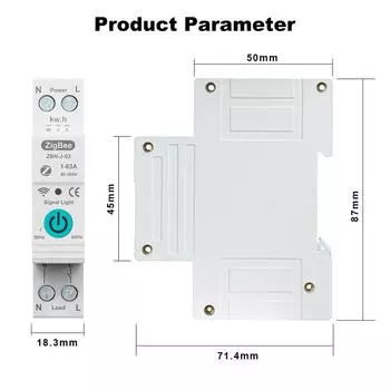 TUYA ZigBee Интеллектуальный автоматический выключатель с дистанционным управлением Голосовой переключатель Домашний беспроводной белый