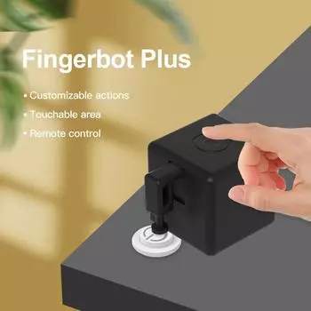 Tuya Zigbee Smart Fingerbot Switch Bot Remoter Гаражные шторы Кнопка Робот Толкатель Работает с Alexa Google Home Voice Assistant