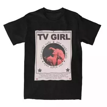 TV Girl Французский Exit Плакат Одежда Футболка Мужчины Женщины Уникальные Печатные Футболки S чёрный