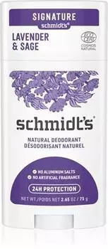 Твердый дезодорант Schmidt s Lavender & Sage. TU прозрачный
