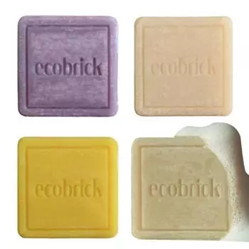 Твердый шампунь, с ароматом лаванды, слегка кислый шампунь Ecobrick, твердое мыло с эфирными маслами для здоровья волос, уход за кожей головы, 1 шт.