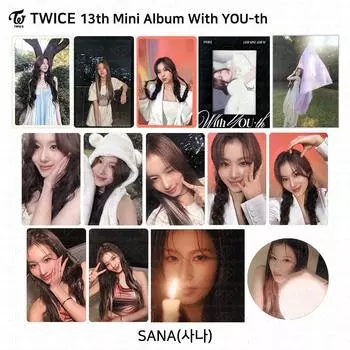 TWICE 13-й мини-альбом с молодежной фотокарточкой YOU-th, плакатом, пленкой, стикером Sana KPOP K-POP POB Photocard - Forever