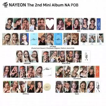 TWICE Наён Второй мини-альбом NA POB Фотокарточка WITHMUU MUSICPLANT MUSICKOREA Soundwave Set Benefit