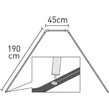 Рама Twin CreSta S Fork 3044 [рама для палатки на открытом воздухе]