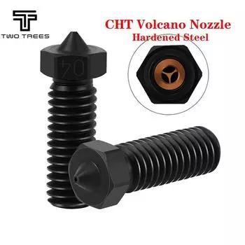 TWO TREES Volcano Nozzle CHT Hardened Steel Nozzle 3D Printer High Flow 500° Nozzles for Ender 3 Artillery Vyper Prusa i3 Hotend Parts