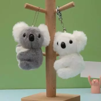 Творческая мягкая игрушка коала брелки милый мультфильм плюшевая коала интересные брелки украшения для девочек школьный ранец