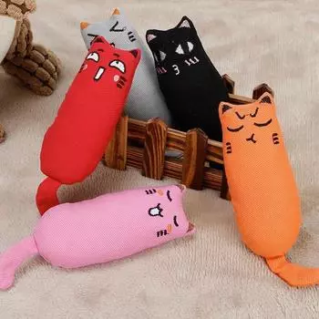 Творческая симуляция кошки и собаки, забавная игрушка, плюшевая игрушка, скрежещущая зубами, кусающая кошка, так как высокие принадлежности для подушек для собак чёрный