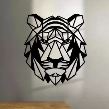Творческие поделки Tiger Iron для дома и улицы, внутреннее убранство, отличный выбор для гостиной и спальни, наружное настенное украшение светло-серый