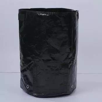Творческие тканые пластиковые мешки для выращивания овощей и растений One Size чёрный