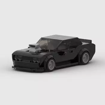 Творческий гараж Dodge Challenger Cyberpunk Charger Dom Racing Speed Champion Racer Строительные блоки Игрушки для мальчиков Подарки