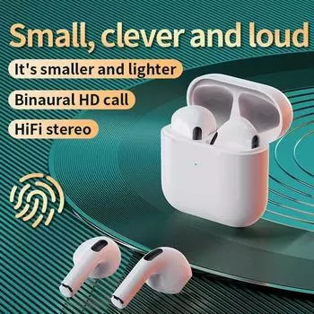 TWS Беспроводные Bluetooth 5.0 наушники-вкладыши игровые наушники спортивная гарнитура для телефона IOS Android белый