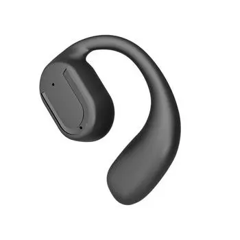 TWS Беспроводные наушники Bluetooth 5.3 с зажимом для ушей Hi-Fi стереогарнитура Спортивные наушники Водонепроницаемые бизнес-наушники с одним крючком для Xiaomi Huawei чёрный