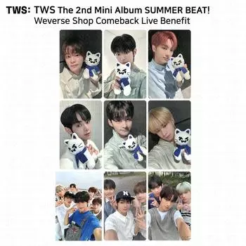 TWS Второй мини-альбом SUMMER BEAT Weverse Shop Comeback Live Benefit Photocard