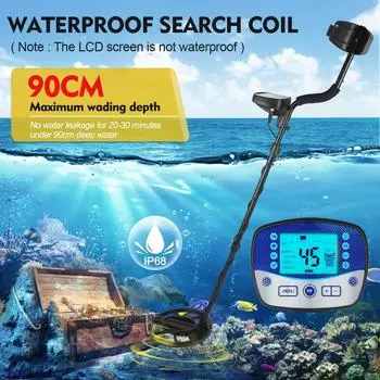 TX11MD990 Профессиональный подземный металлоискатель 10,2-дюймовая водонепроницаемая катушка Высокая чувствительность Охотник Искатель металла Портативный