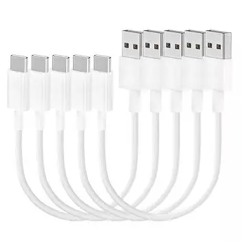 Type C cable 0.5m (Set of 5) LpoieJun Type C (USB A to USB C) Cable Highly durable TPE material Super fast charging with 2A output USB2.0 compliant