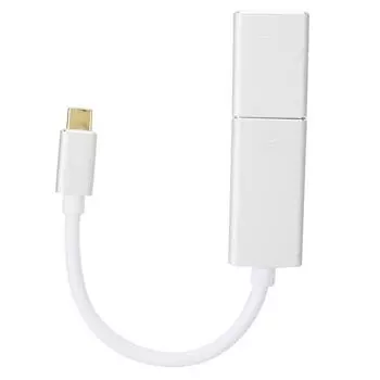 Type C TO DPDP TO VGA Cascade Combination Patch Cord Converter Adapter Cable Accessory