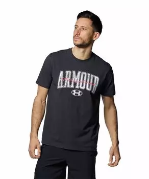 UA CHARGED COTTON SS GRAPHIC Черный XL [Under Armor] / / чёрный