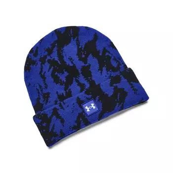 UA HALFTIME NOVELTY CUFF BEANIE Team Royal White ONESIZE [Under Armor]