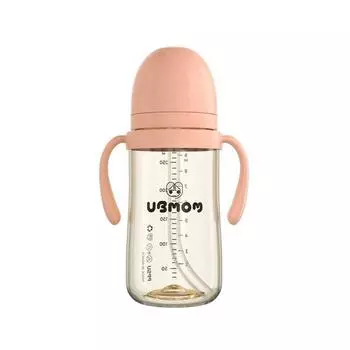 UBMom Signature Соломенная чашка 280мл, 1 шт., клубника