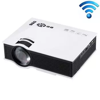 UC68 1200 люмен HD 800 x 480 Цифровой светодиодный проектор с дистанционным управлением, поддержка USB / SD / VGA / HDMI чёрный