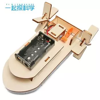 Ученики Творческие изобретения Технологии Малые Изготовление DIY Лодка с веслами STEAM Самодельные Наука и образование Образовательные игрушки Материал Сумка древесина
