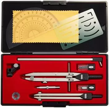 Uchida KD type drafting device QB set Design drafting supplies QB 9-piece set 010-0007