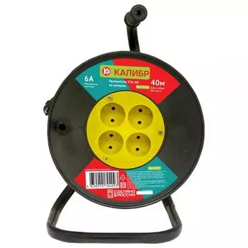 Удлинитель Калибр На Катушке Уск-40 2х0 75