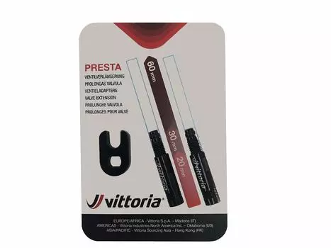 Удлинитель клапана Vittoria 20 мм (2 куска) чёрный