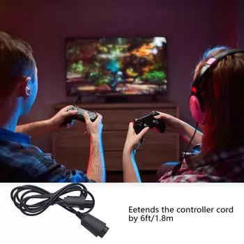 Удлинительный кабель 1,8 м для игрового пульта N64, соединительный шнур, контроллер, гибкий удлинительный шнур, игровой аксессуар