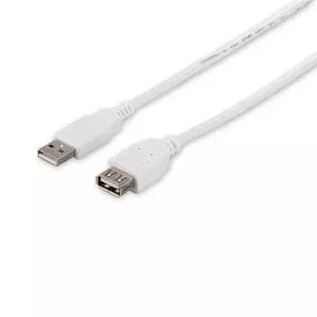 Удлинительный кабель BUFFALO USB2.0 (А-А) Белый 1,5 м BSUAA215WH