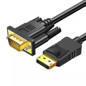 Удлинительный кабель Кабель DP TO VGA Кабель-переходник Папа-папа Кабель для передачи видео высокой четкости Компьютерный проектор