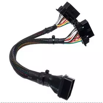 Удлинительный кабель OBD 1 - 2 с плетеной сеткой для серий Kia и Toyota Automobile fault diagnosis instrument, 24 pieces