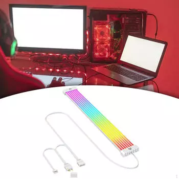 Удлинительный кабель питания RGB для ПК с магнитным креплением Гибкая светодиодная лента 8P Dual 8P