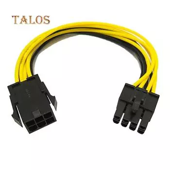 Удлинительный кабель преобразователя питания PCI-E с 6-контактным на 8-контактный разъем для видеокарты, графических компьютерных гаджетов
