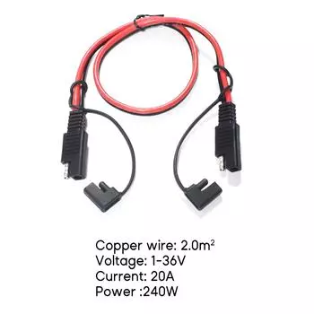 Удлинительный кабель SAE-SAE 14AWG, быстроразъемный разъем SAE, удлинительный кабель для солнечной панели для аккумулятора мотоцикла, яхты