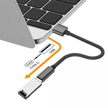 Удлинительный кабель USB2.0 to Type C Female, зарядный кабель USB C, подключение USB-устройств, кабель передачи данных 480 Мбит/с чёрный