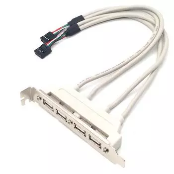 Удлинительный кабель USB 2.0 для материнской платы с 4 портами 2 mouths