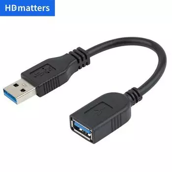 Удлинительный кабель USB 3.0, короткий сверхскоростной шнур USB 3.0, удлинитель USB 3.0 A-штекер на A-гнездо 0,3 М до 5 Гбит/с для Mac Windows choose model