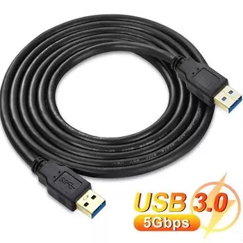 Удлинительный кабель USB 3.0 типа A «папа-папа» 3.0 2.0 удлинительный кабель для передачи данных на жесткий диск ТВ-приставка ПК USB-USB-кабель 0.5m