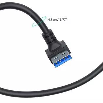 Удлинительный кабель USB USB 3.0 удлинитель с переключателем, прямоугольный для ноутбука, USB-лампа, быстрая скорость, удлинительный кабель USB 3.0 30CM