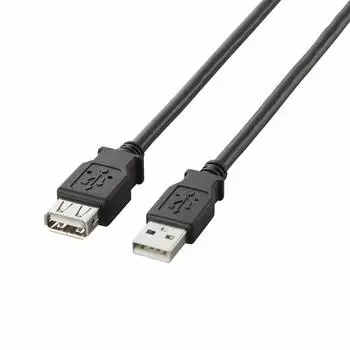 Удлинительный USB-кабель ELECOM типа «мама» черный USB2.0 AA 1,5 м U2C-E15BK чёрный