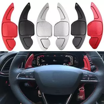 Удлинитель подрулевого переключателя для Seat Leon Cupra 5F Ibiza 6F Arona Ateca Leon ST Alhambra, алюминиевый подрулевой переключатель чёрный