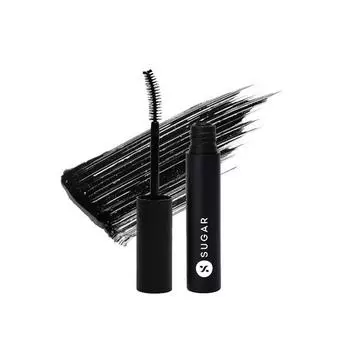 Удлиняющая тушь для ресниц SUGAR Cosmetics Uptown Curl | Держится до 8 часов | Легкая и не размазывается с формулой для роста ресниц - 01 Black Beauty - 5 мл